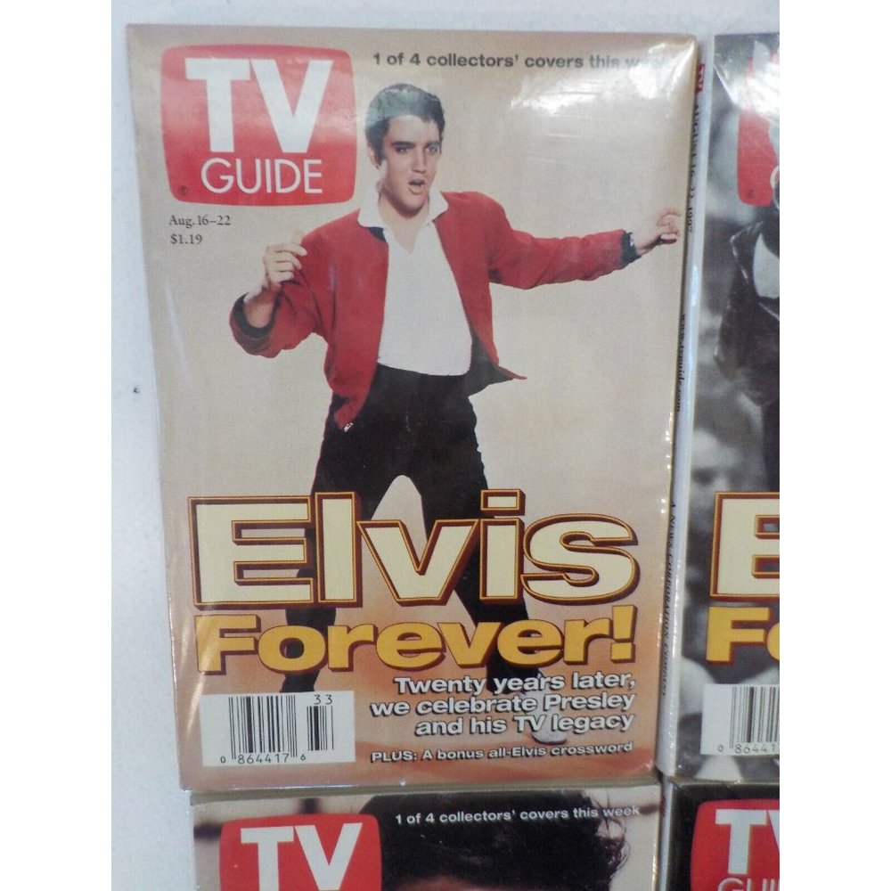 ELVIS PRESLEY Aug 16-22, 1997 TV GUIDE Collector Editions Complete Set of 4 - Picture 2 of 7